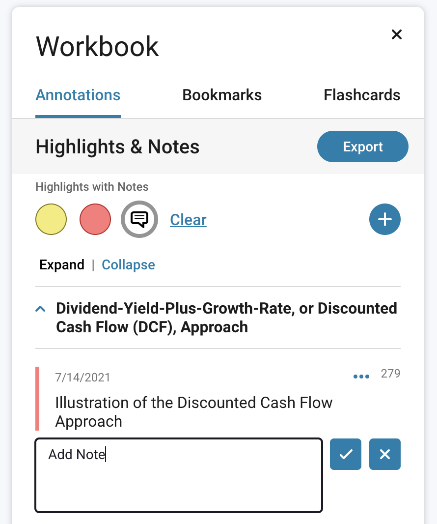 Workbook dropdown menu