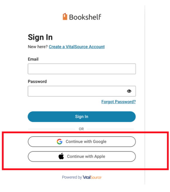 sign in to bookshelf 
