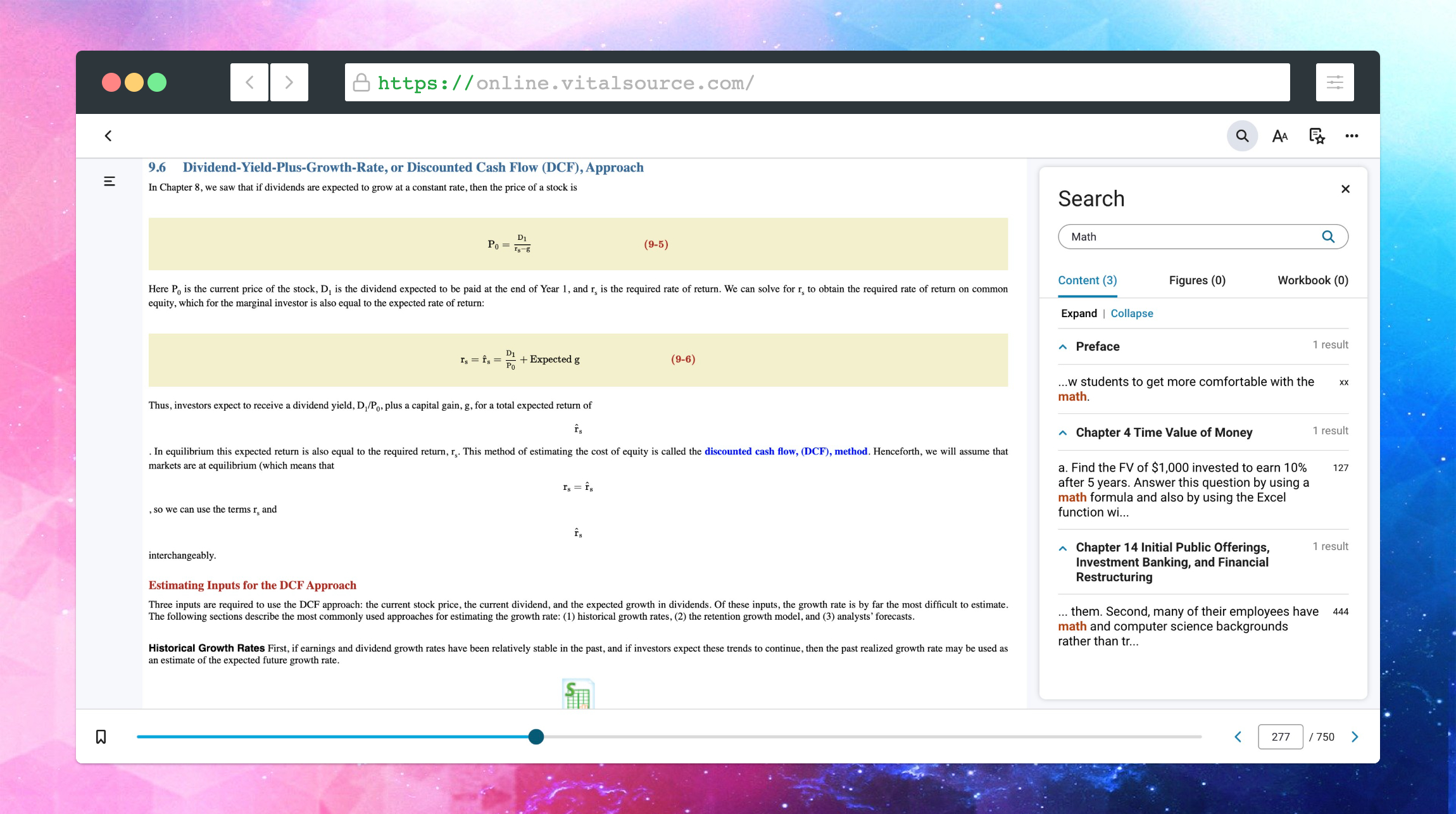 location of seach bar on the home page