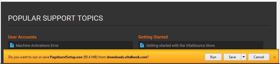 Pageburst download bar screenshotz