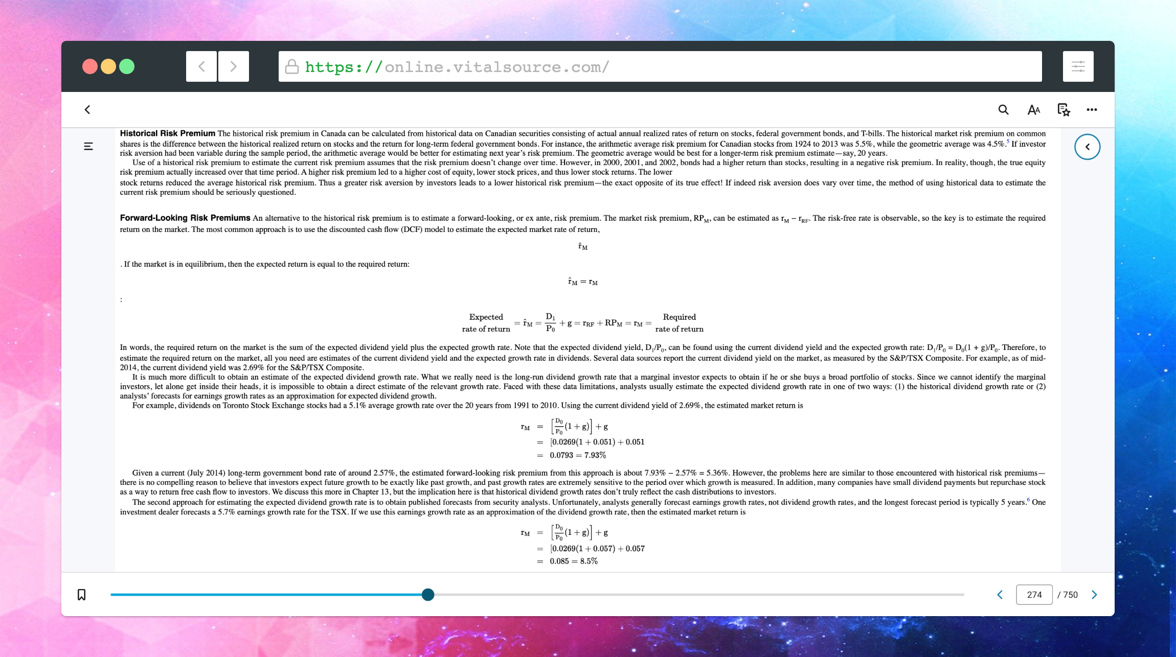 Full screenshot of the margin notes with close button